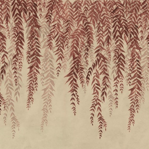 Fototapet, Whispers of Bamboo, Red, Rebel Walls - Img 2