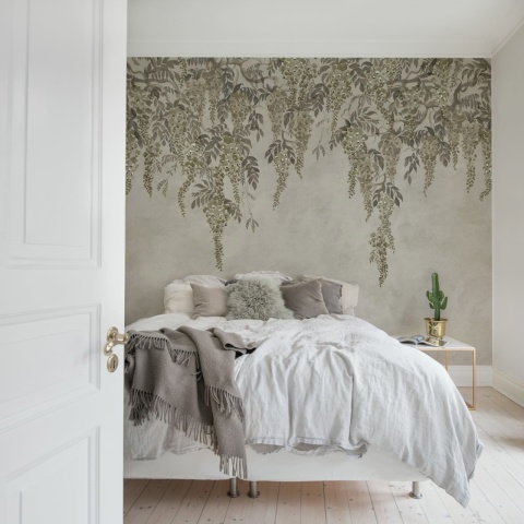 Fototapet, Whispers Wisteria, Gray, Rebel Walls - Img 3