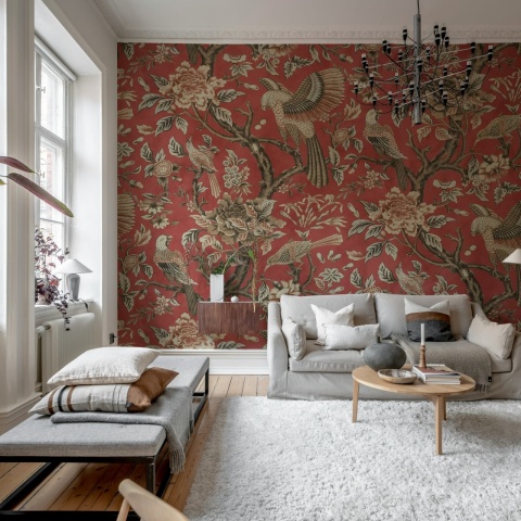 Fototapet, Wings in Bloom, Red, Rebel Walls - Img 3