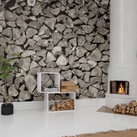 Fototapet, Woodpile, Rebel Walls - Img 3