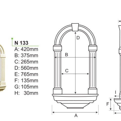 Nisa poliuretan N133 - 76.5x42x56 cm - Img 2