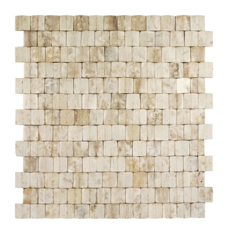 Panou decorativ 3D, Tec, Baileo White Wash, 6 placi 40x40cm, 0.96 mp - Img 2