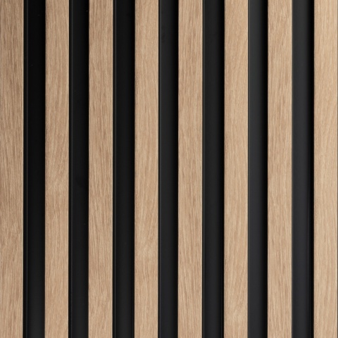 Panou riflaj decorativ 3D Vasco, Oak Gold, 11.7x2.1x270 cm - Img 3