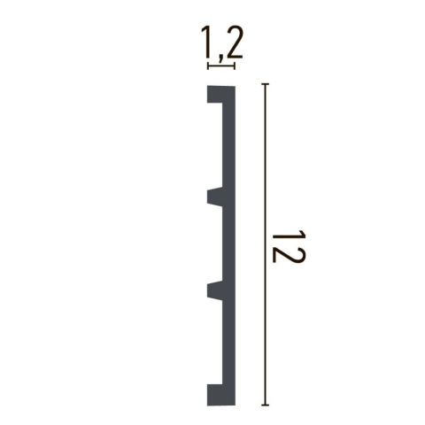 Plinta poliuretan CR957 - 12x1.2x200 cm - Img 2