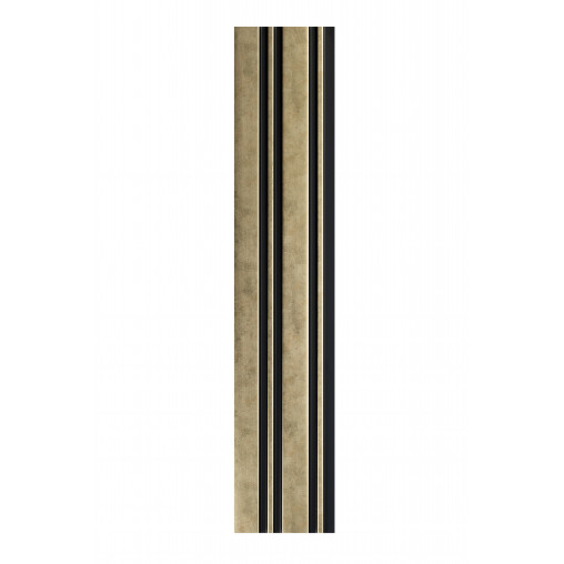 Profil dreapta pentru panou riflat 3D Milo, Auriu, 270x2.6cm, Lamelio