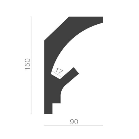 Profil scafa LED KD205 - 15x9x115 cm - Img 2