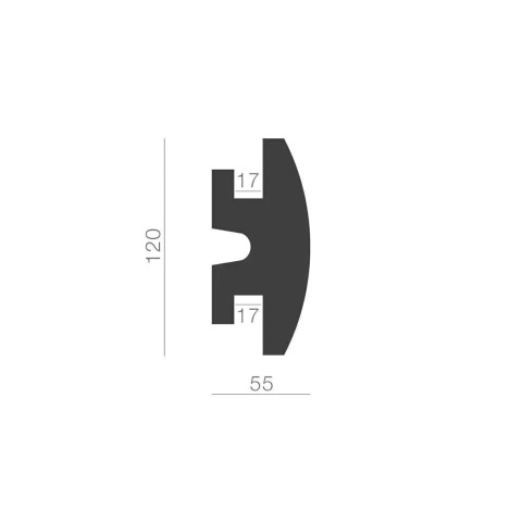 Profil scafa LED KD306 - 12x5.5x115 cm - Img 2