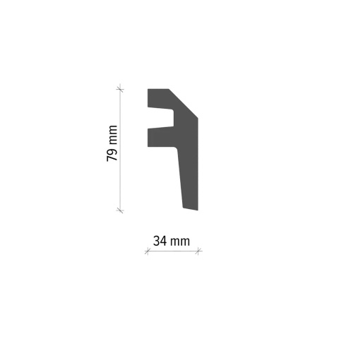 Profil scafa LED KF718 - 7.9x3.4x200 cm - Img 2
