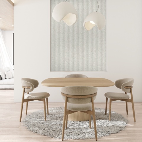Profil stanga pentru riflaj decorativ 3D Gresso, Natural Light, 3.8x1.3x270 cm - Img 3