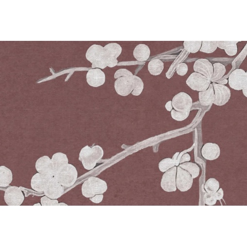 Tapet Chinoiserie Lace, Raspberry Red, Rebel Walls - Img 4