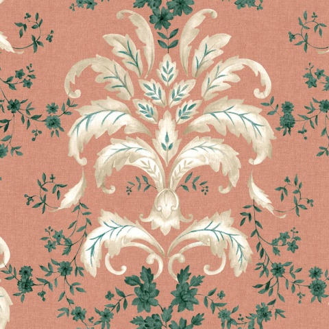Tapet French Damask, Peach, Coordonne, 5mp / rola - Img 2