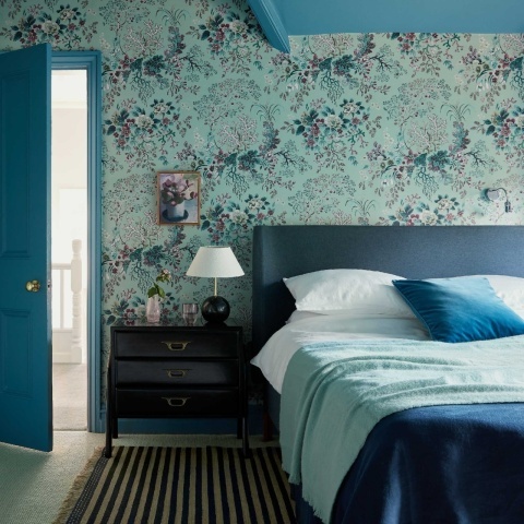 Tapet, Killburn's Coral, Mist Green, 1838 Wallcoverings, 5.3mp / rola