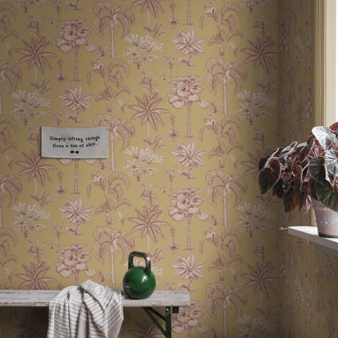 Tapet lavabil, Adele, Yellow, Sandberg, 5.3mp / rola - Img 3