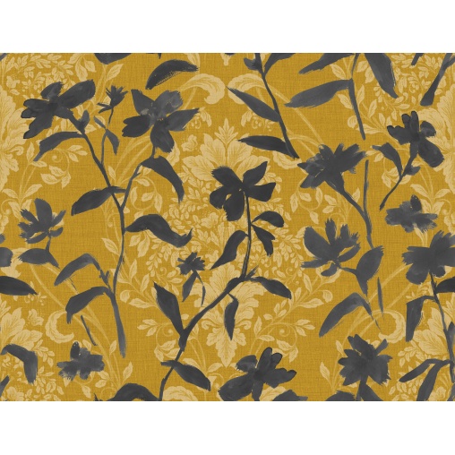 Tapet lavabil Blooming Damask, Grey, TresTintas 5mp / rola - Img 2