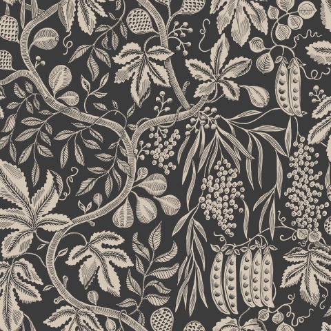 Tapet lavabil, Fig Garden Charcoal, Sandberg, 5.3mp / rola - Img 2