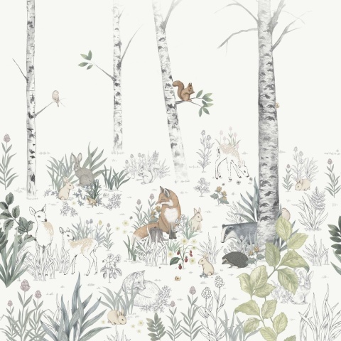 Tapet lavabil, Magic Forest Mural 7481, 1.3mp / rola