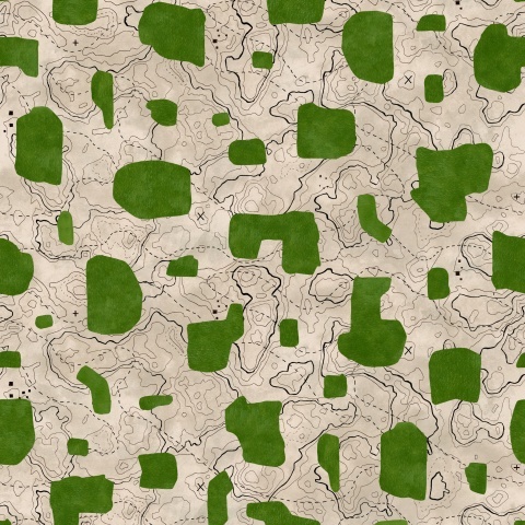 Tapet lavabil Map Xylography, Green, TresTintas 5mp / rola - Img 2