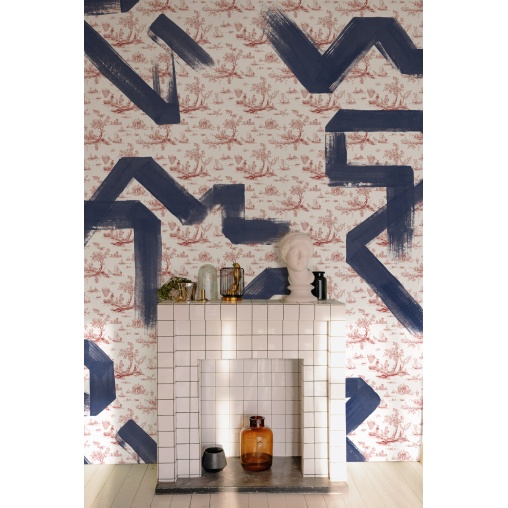 Tapet lavabil Toile Strokes, Garnet, TresTintas