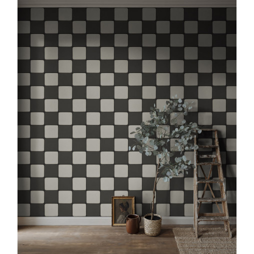 Tapet Porcelain Tiles, Graphite, Rebel Walls