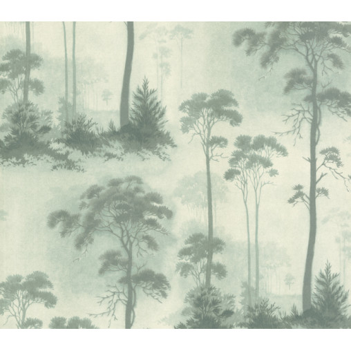 Tapet Prior Park, Duck Egg Blue Luxury Tree, 1838 Wallcoverings, 5.3mp / rola