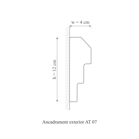 Ancadrament exterior AT07A-12x4x200cm - Img 2