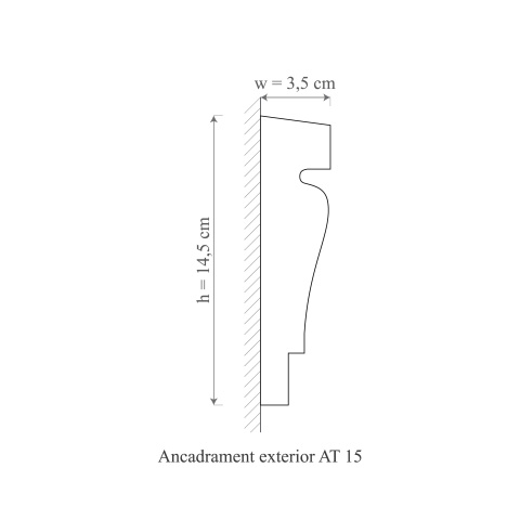 Ancadrament exterior AT15A-14.5x3.5x200cm - Img 2