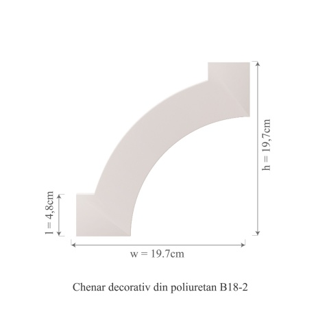 Chenar din poliuretan, Manavi, B18-2 - 19.7x19.7x1 cm - Img 2