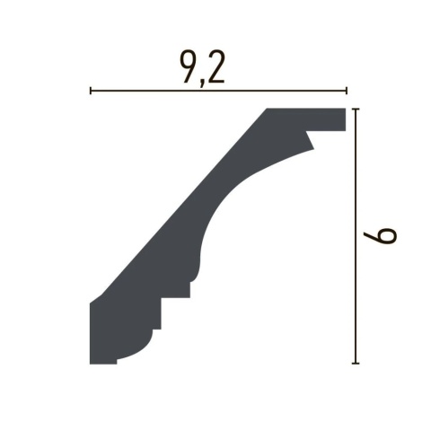 Cornisa poliuretan flexibil P943F - 9x9.2x200 cm - Img 2
