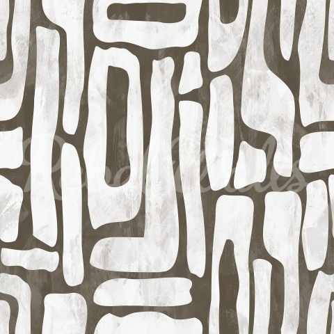 Fototapet, Aesthetic Shapes, Brown, Rebel Walls - Img 2