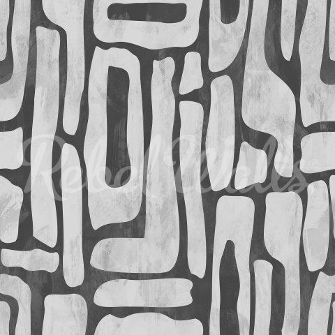 Fototapet, Aesthetic Shapes, Gray, Rebel Walls - Img 2