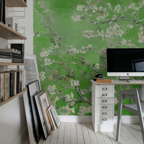 Fototapet, Almond Blossom, Green, Rebel Walls - Img 3