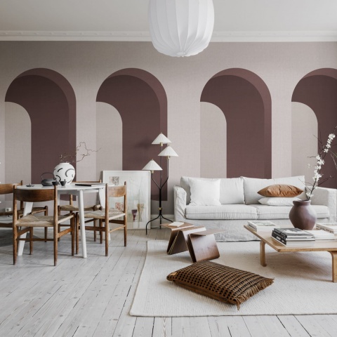 Fototapet, Arch, Pink, Rebel Walls - Img 5