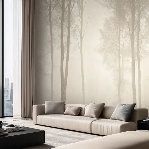 Fototapet Artistic Beige Naturel Lointain Rêve BNL200 - Img 2