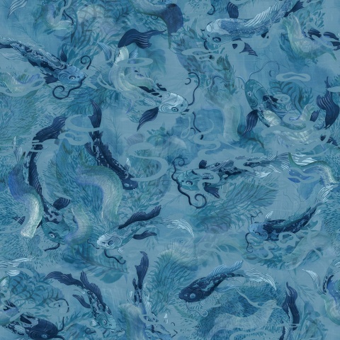 Fototapet, Atlantis Fish, Blue, Rebel Walls - Img 2