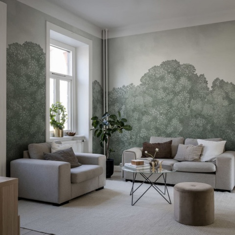 Fototapet, Belle Buisson, Turquoise Vintage, Rebel Walls - Img 3