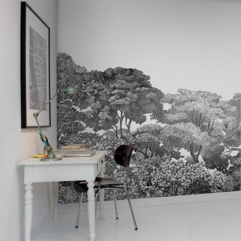 Fototapet, Bellewood, Black Toile, Rebel Walls - Img 7