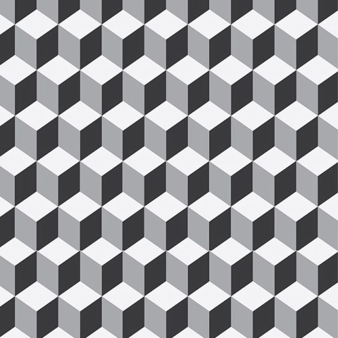 Fototapet Black and White Cube, VLAdiLA - Img 2