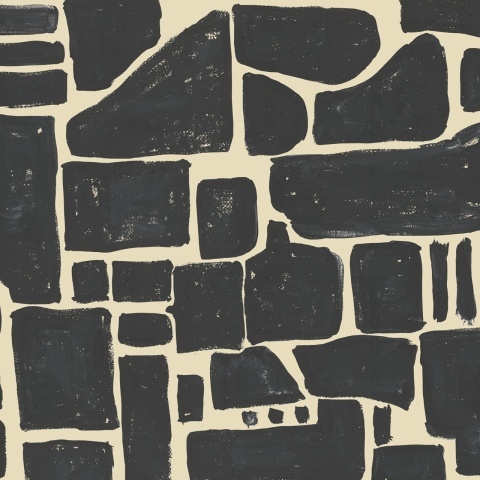 Fototapet, Block Print, Black, Rebel Walls - Img 2
