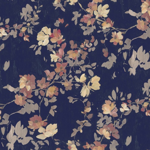 Fototapet, Blooming Garden, Dark Blue, Rebel Walls - Img 2