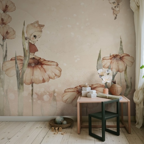 Fototapet, Bloomy Fields of Marion, Pink, Rebel Walls - Img 7