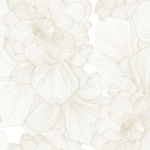 Fototapet, Bold Dahlia, Beige, Rebel Walls - Img 2
