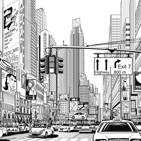 Fototapet, Cartoon City, Rebel Walls - Img 5