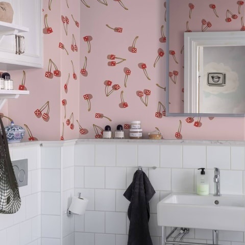 Fototapet, Cherry Dice, Pink, Rebel Walls - Img 3