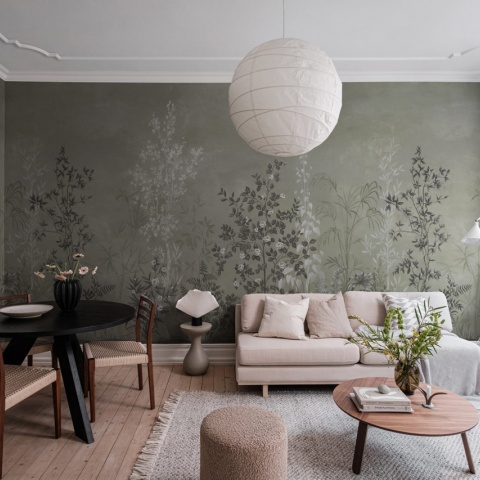Fototapet, Chinoiserie Haze Green, Rebel Walls - Img 6