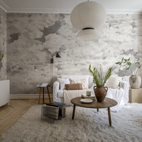 Fototapet, Chubby Clouds, Vintage, Rebel Walls