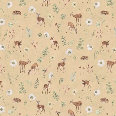 Fototapet Dancing Deer - Yellow, Kikki Belle - Img 2