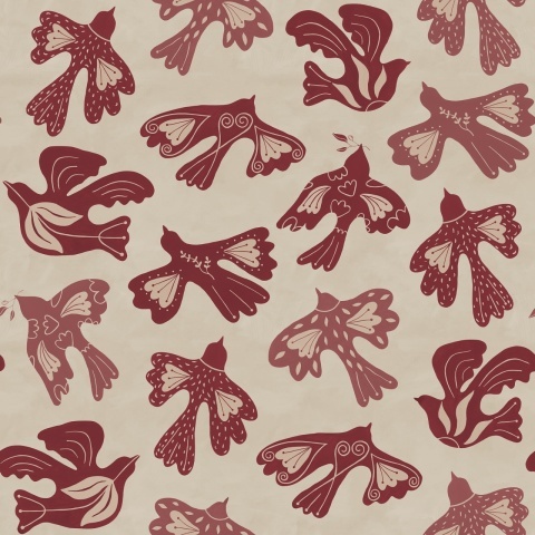Fototapet, Dancing Wings, Red, Rebel Walls - Img 2