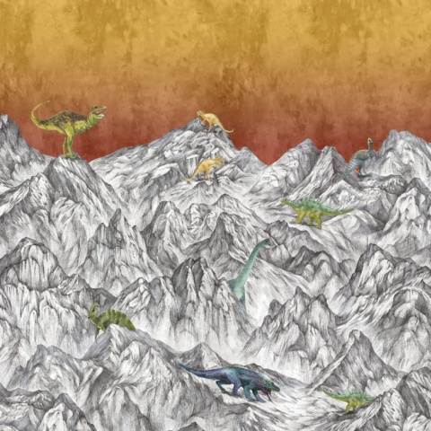 Fototapet, Dinosaur Mountain, Volcano, Rebel Walls - Img 5