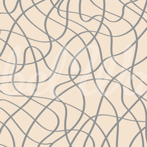 Fototapet, Doodle Lines, Beige, Rebel Walls - Img 2