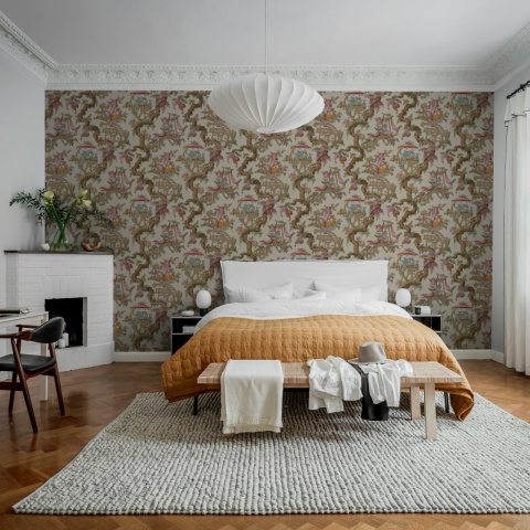 Fototapet, Dragon Tree Bloom, Beige, Rebel Walls - Img 3